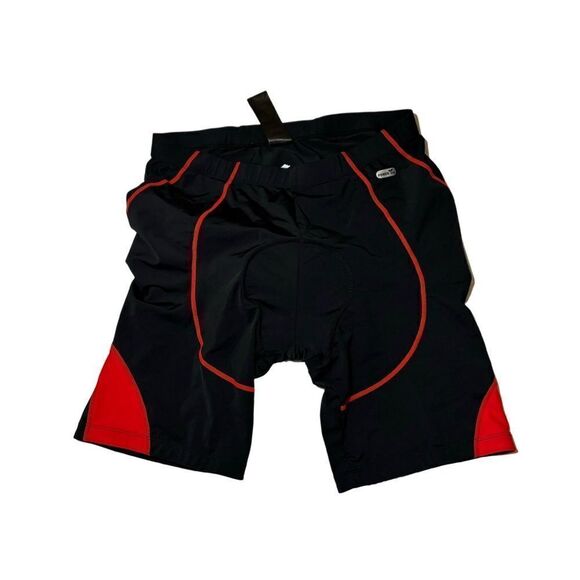 Men’s Santic cycling shorts size 2XL black/red - Picture 1 of 3